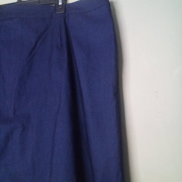 JMS Just My Size Skort Skirt 3X Women Elastic Waist Denim Look Faux Pockets Blue - Picture 14 of 14